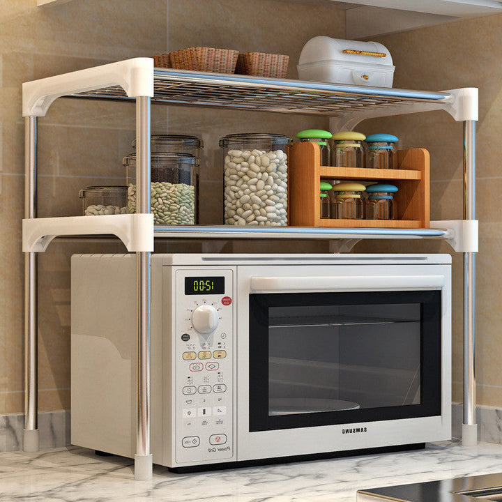 Transform Your Kitchen with the Microwave Kitchen Shelf Spice Organizer