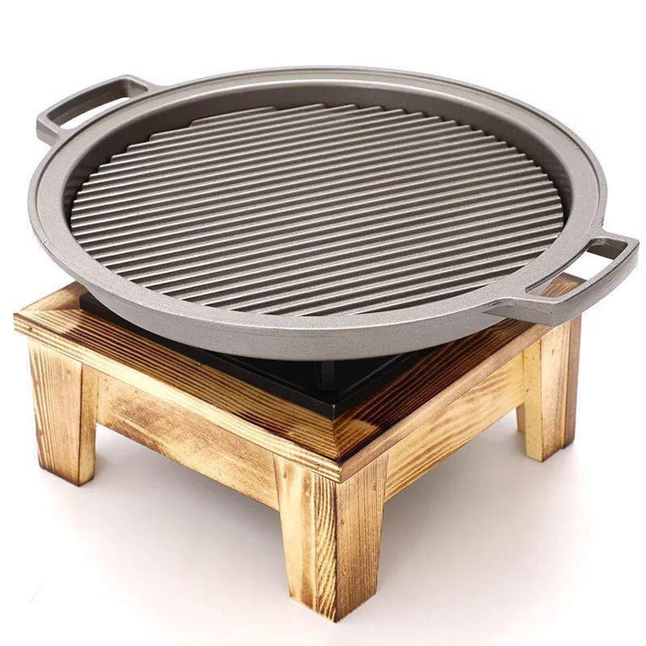 Elevate Your Grilling Experience with the Square Binaural Striped Grill Pan