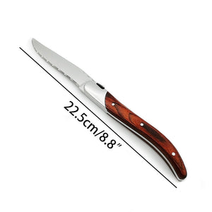 Elevate Your Dining Experience with Our 8.8'' Stainless Steel Steak Knives