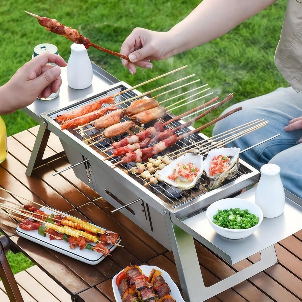 Discover the Joy of Outdoor Cooking with Our Small Portable Charcoal Grill