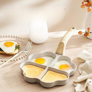 Experience Cooking Like Never Before with Our Aluminum Four-hole Frying Pan