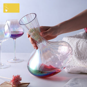Transform Your Wine Experience with Our Glass Goblet Pourer Wine Set