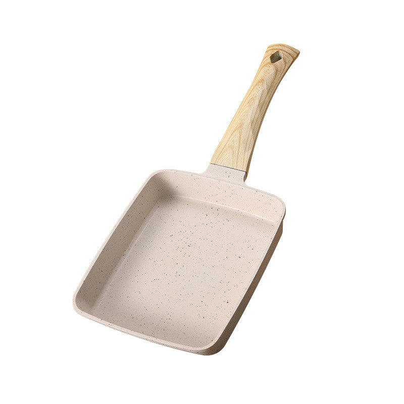 The Ultimate Nonstick Square Wooden Handle Frying Pan