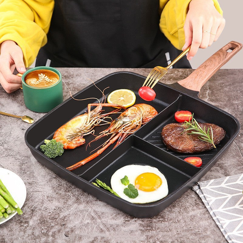 Elevate Your Breakfast Game with the Steak Breakfast Three-in-one Frying Pan