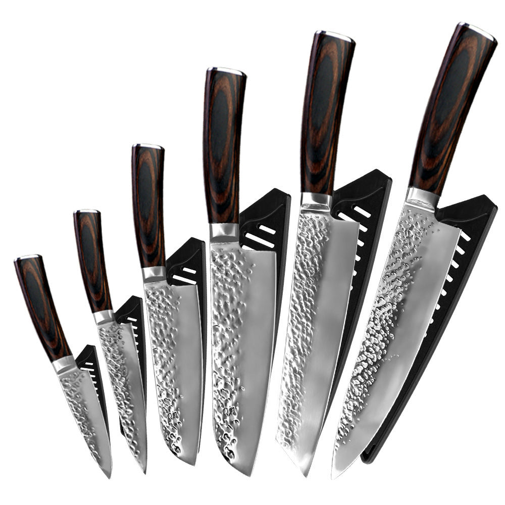 Stainless steel kitchen knives with knife set