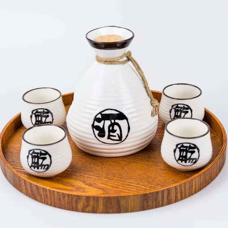 Japanese Sake Wineware Ceramic Wine Glass Set