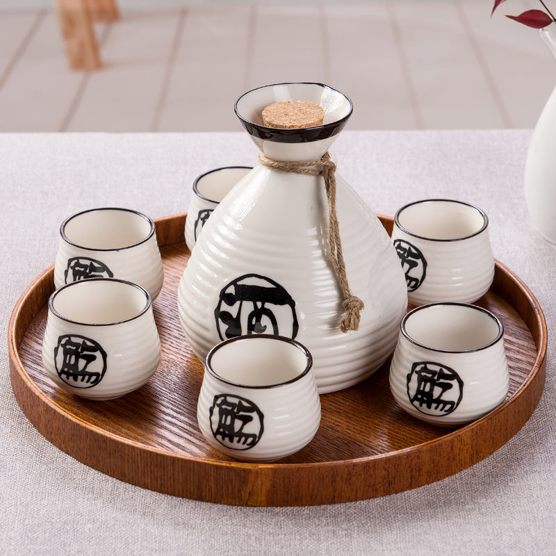 Japanese Sake Wineware Ceramic Wine Glass Set