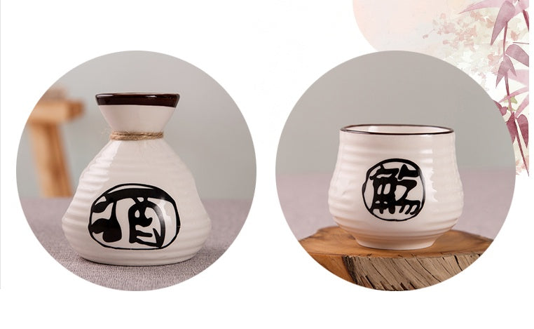 Japanese Sake Wineware Ceramic Wine Glass Set