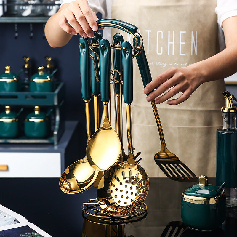 7 PCS Stainless Steel Silicone Kitchen Utensils