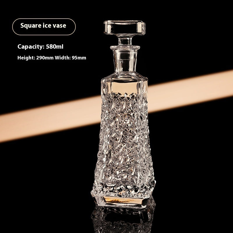 European Whiskey Wine Bottle Glass Set