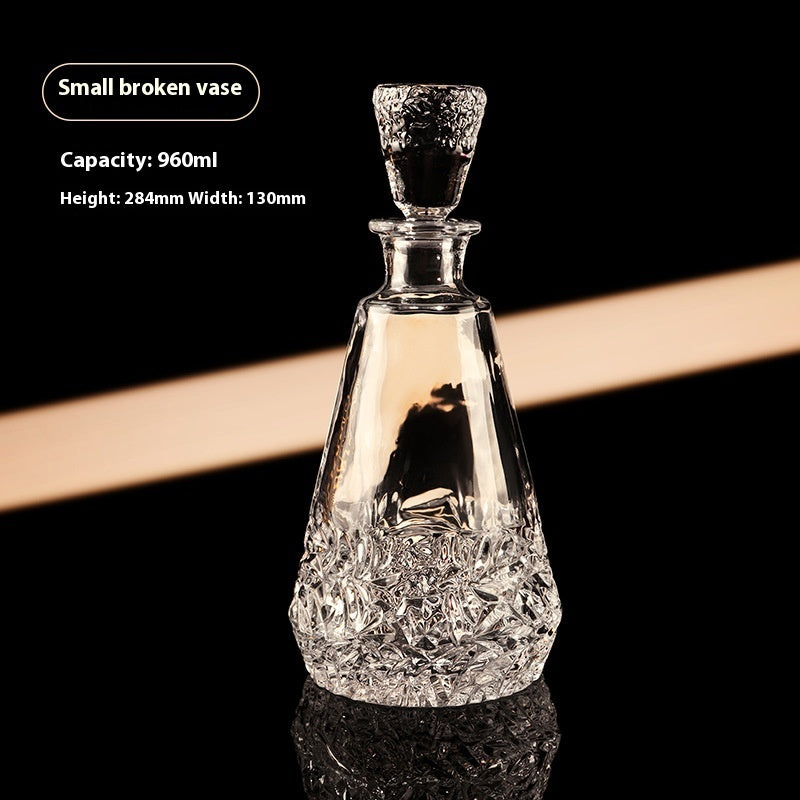 European Whiskey Wine Bottle Glass Set