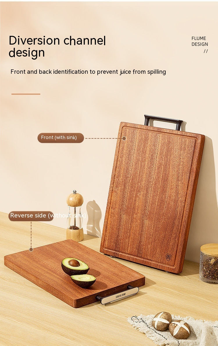 Ebony Solid Wood Household Cutting Board