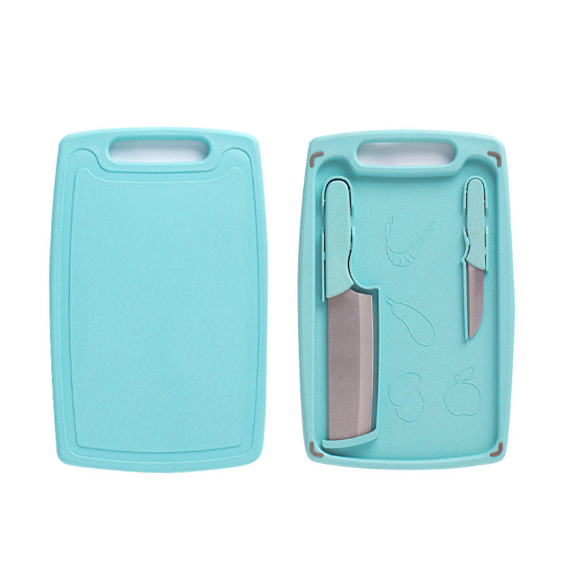 Kitchen Knife Cutting Board Plastic Set