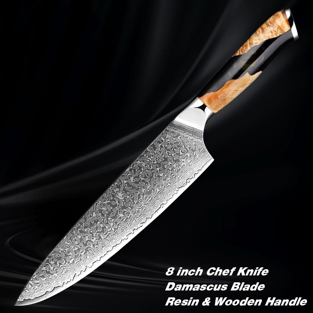 Damascus Steel Chef Knife Kitchen Knives