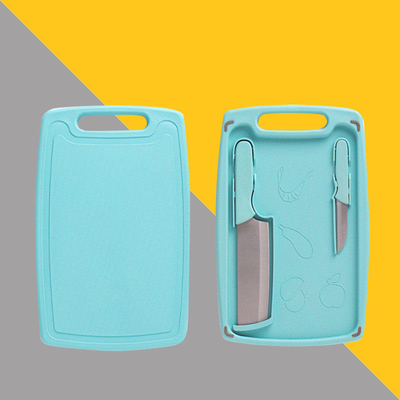Kitchen Knife Cutting Board Plastic Set