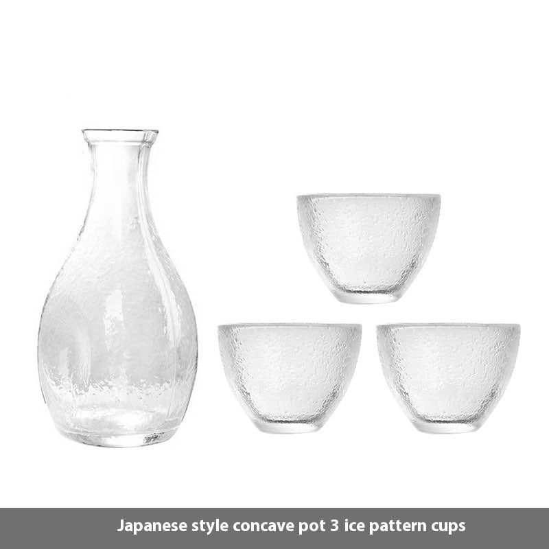 Transparent Glass Clear Wine Set