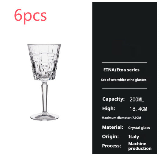 Crystal Wine Glass Home Use Set