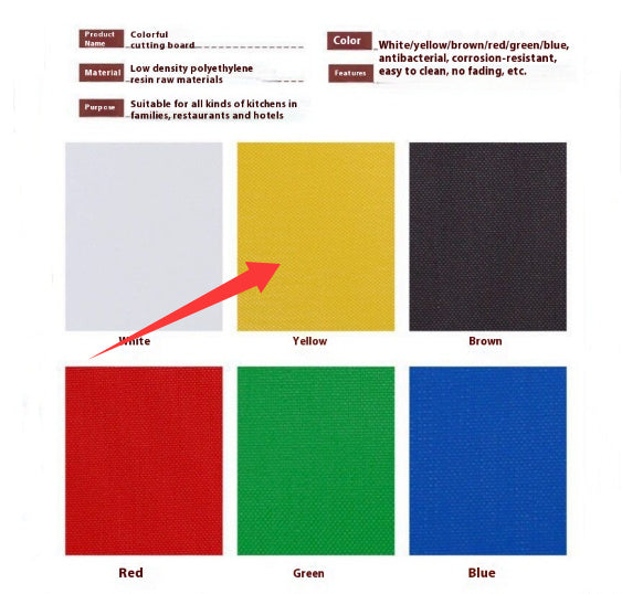 Mildew-proof Plastic Cutting Board