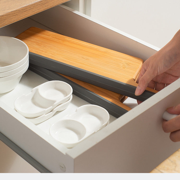 Foldable bamboo creative cutting board