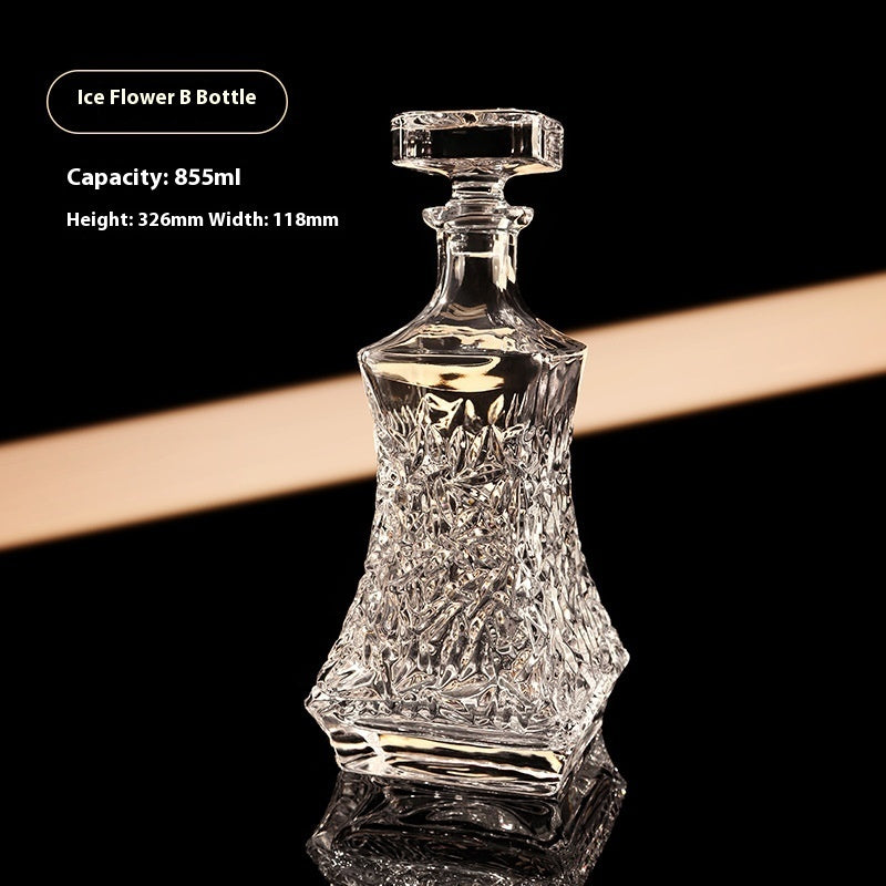 European Whiskey Wine Bottle Glass Set