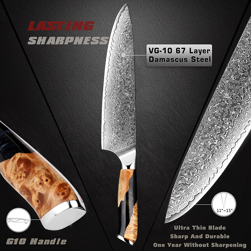 Damascus Steel Chef Knife Kitchen Knives