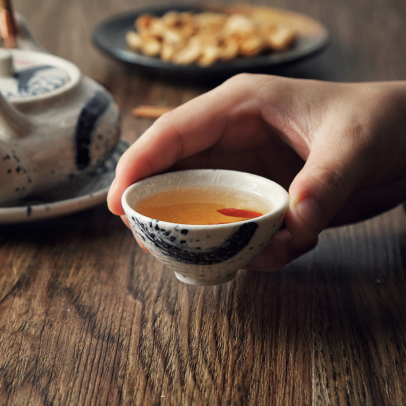Japanese ceramic seafood soup pot