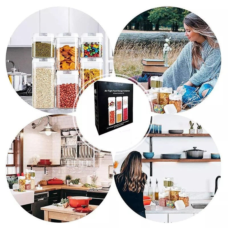 6pcs Set Easy Lock Food Storage Containers