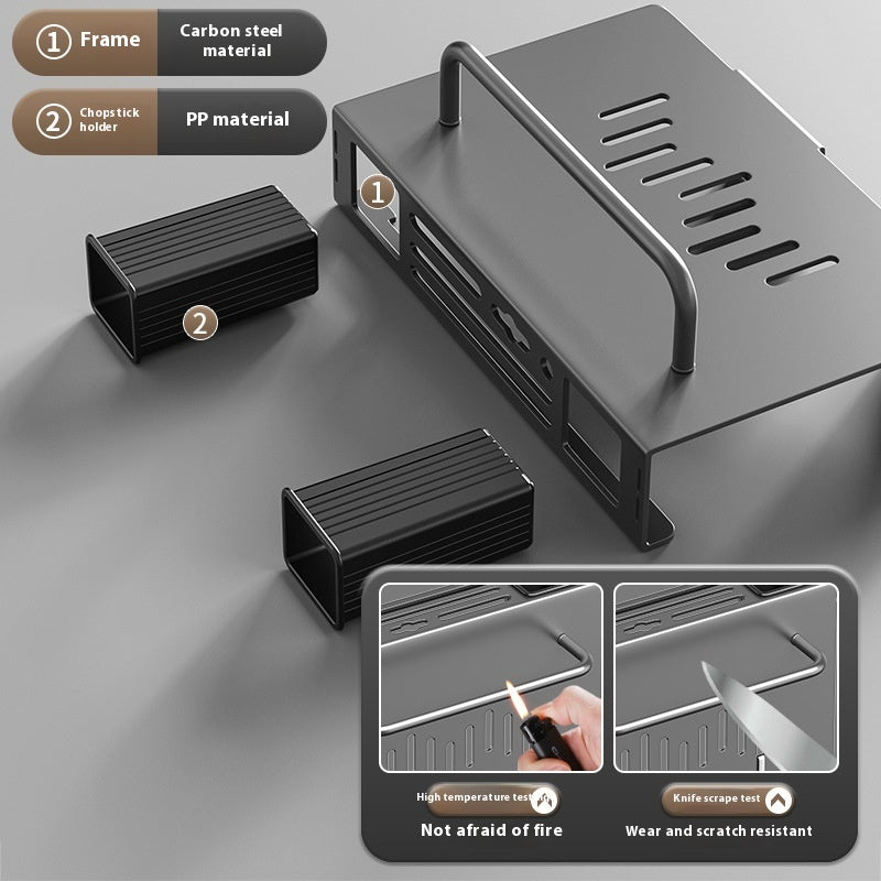 Wall-mounted Multi-functional Kitchen Rack