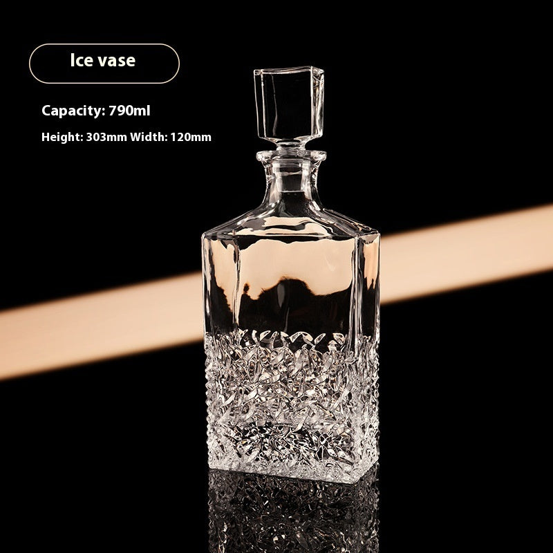 European Whiskey Wine Bottle Glass Set