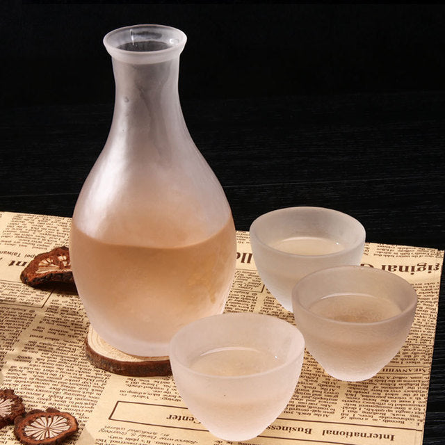 Transparent Glass Clear Wine Set