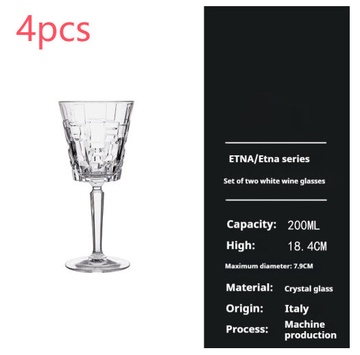 Crystal Wine Glass Home Use Set