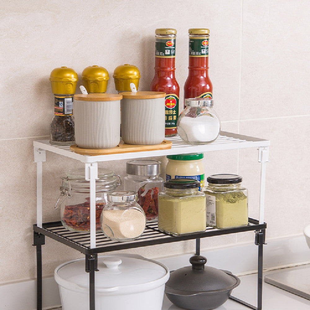 Stackable Iron Kitchen Appliance Storage Rack